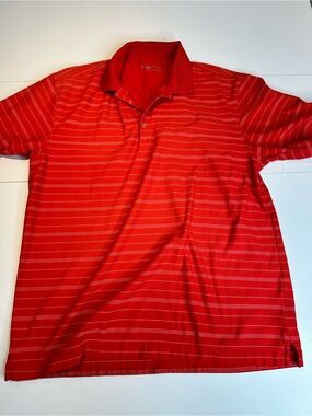 Nike Red Striped Men's Polo Shirt